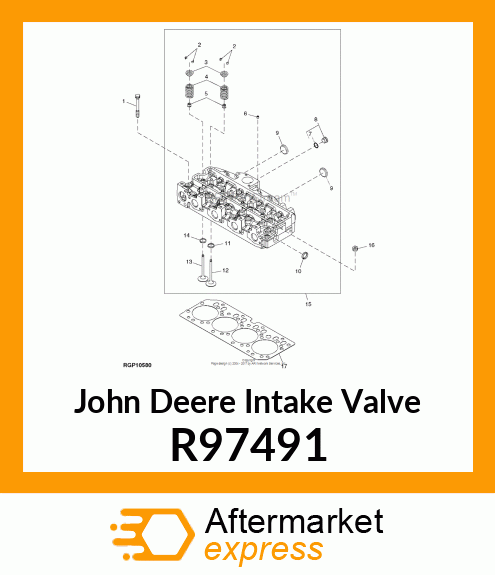 VALVE,INTAKE,.030 OVERSIZE R97491