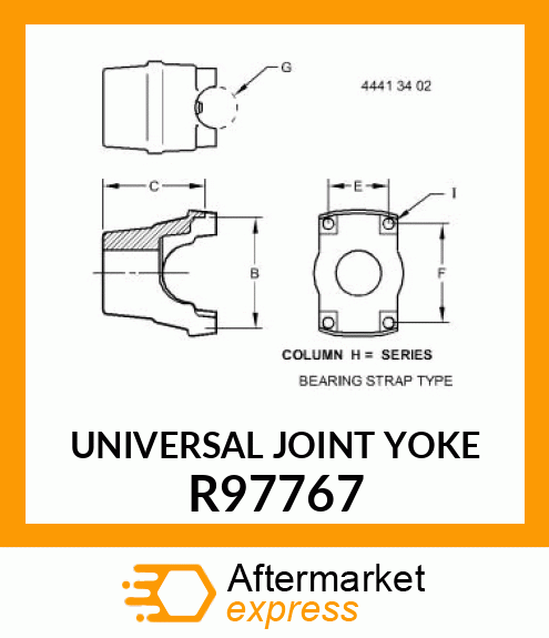 UNIVERSAL JOINT YOKE R97767