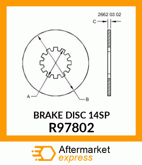 DISK, BRAKE R97802