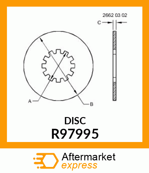 DISK, BRAKE R97995