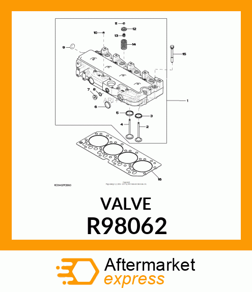 INTAKE VALVE R98062