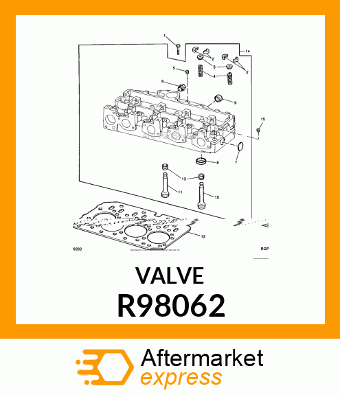 INTAKE VALVE R98062