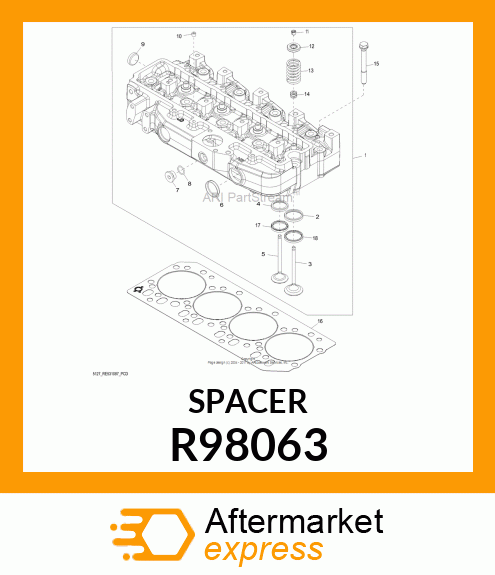 INSERT,INTAKE VALVE SEAT R98063