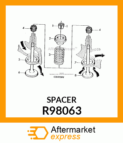 INSERT,INTAKE VALVE SEAT R98063