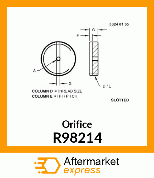 Orifice R98214