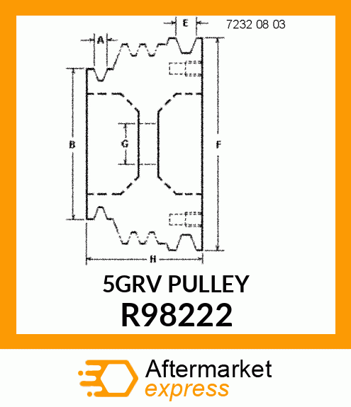 PULLEY, CRANKSHAFT R98222