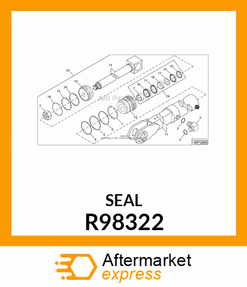 RING, SEAL (80 BORE) R98322