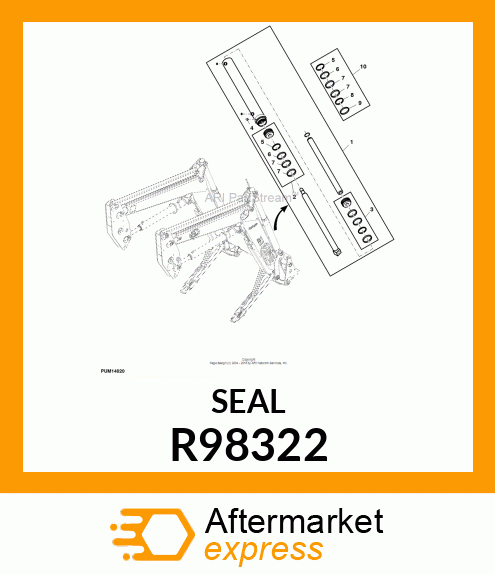 RING, SEAL (80 BORE) R98322