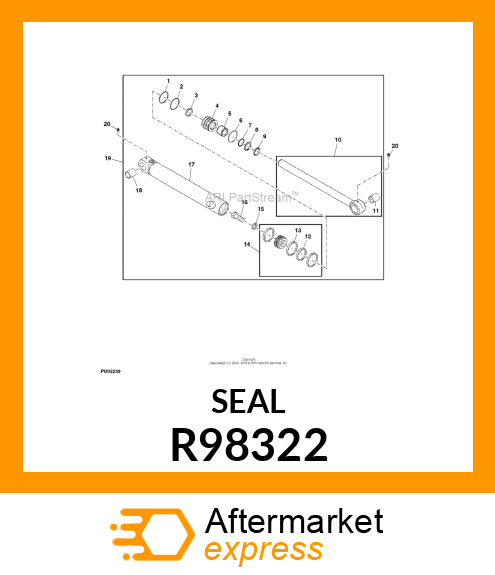 RING, SEAL (80 BORE) R98322