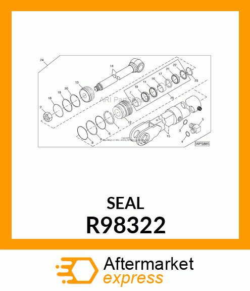 RING, SEAL (80 BORE) R98322