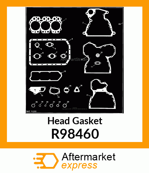 GASKET, CYLINDER HEAD R98460