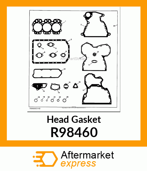 GASKET, CYLINDER HEAD R98460