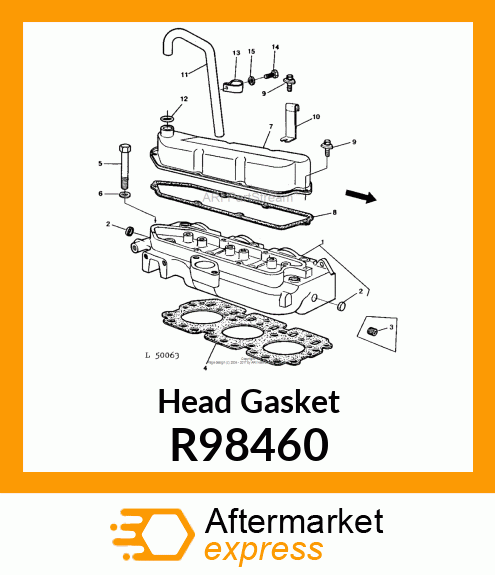 GASKET, CYLINDER HEAD R98460