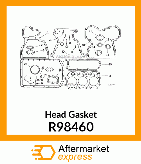 GASKET, CYLINDER HEAD R98460