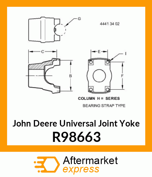 UNIVERSAL JOINT YOKE R98663