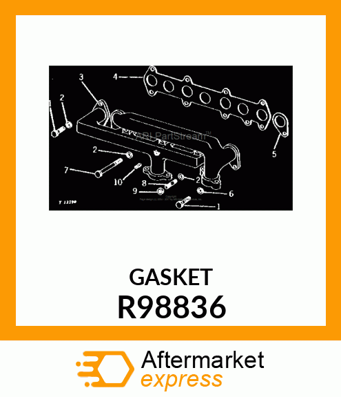 GASKET, ENGINE MANIFOLD R98836