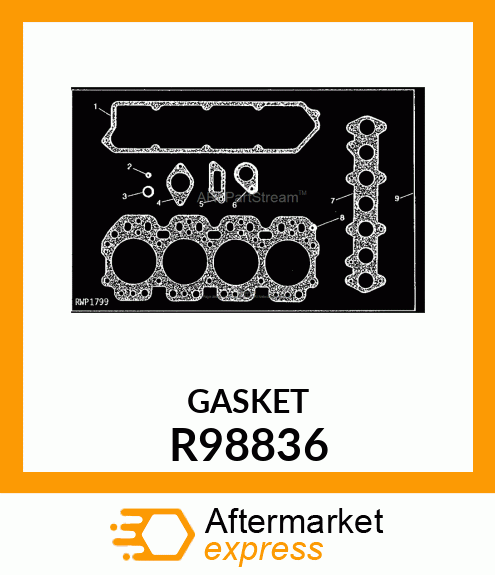 GASKET, ENGINE MANIFOLD R98836