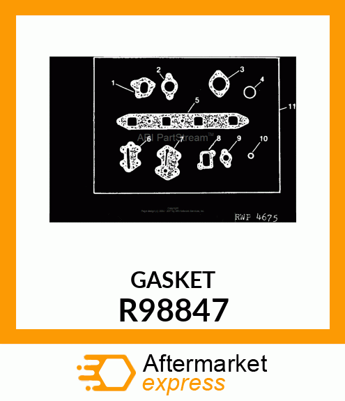 GASKET, EXHAUST MANIFOLD R98847