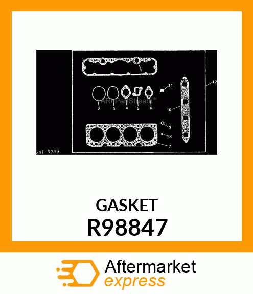 GASKET, EXHAUST MANIFOLD R98847