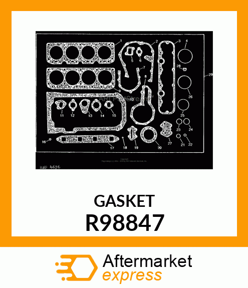 GASKET, EXHAUST MANIFOLD R98847