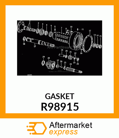 GASKET, REAR AXLE HOUSING R98915