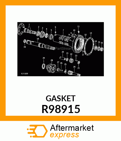 GASKET, REAR AXLE HOUSING R98915