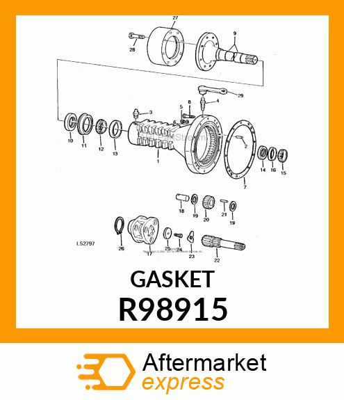 GASKET, REAR AXLE HOUSING R98915