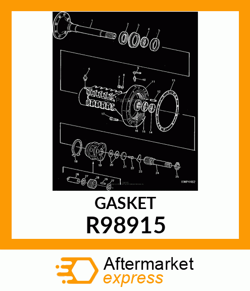 GASKET, REAR AXLE HOUSING R98915