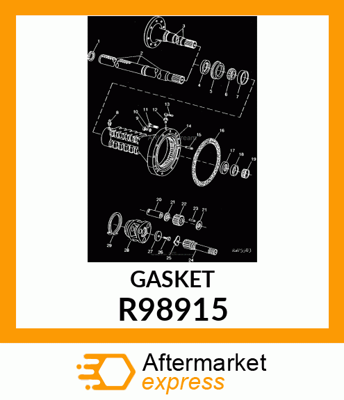 GASKET, REAR AXLE HOUSING R98915