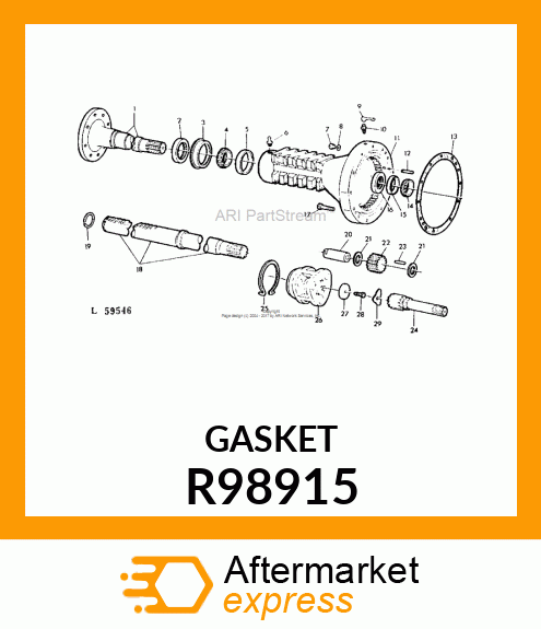 GASKET, REAR AXLE HOUSING R98915