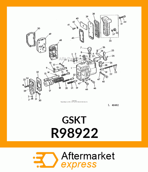 GASKET,CLUTCH CONTROL VALVE HSG R98922