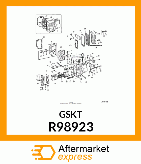 GASKET,CL CNTL VALVE HSG COVER PLAT R98923