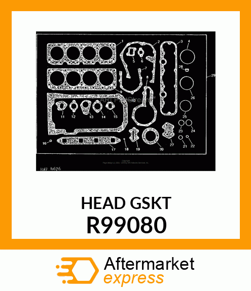 GASKET, CYLINDER HEAD R99080