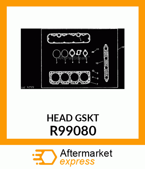 GASKET, CYLINDER HEAD R99080