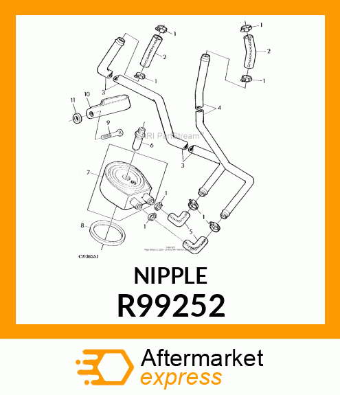 RACCORD TUBE FILETE 1 EXTREMITE R99252