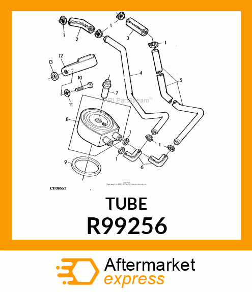 LINE,LOWER COOLER R99256