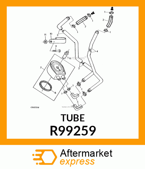 LINE,LOWER COOLER R99259