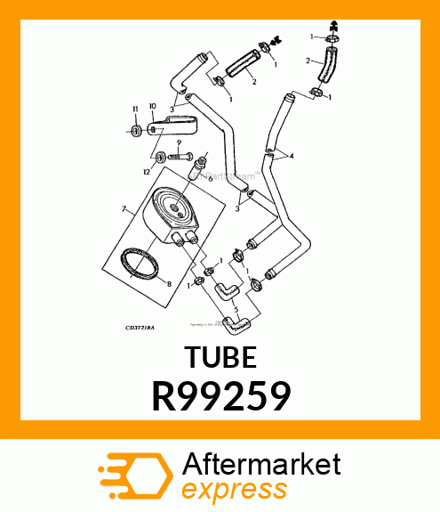 LINE,LOWER COOLER R99259