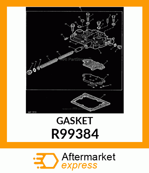 GASKET, CLUTCH VALVE HSG. R99384