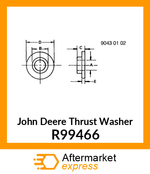 WASHER, THRUST R99466