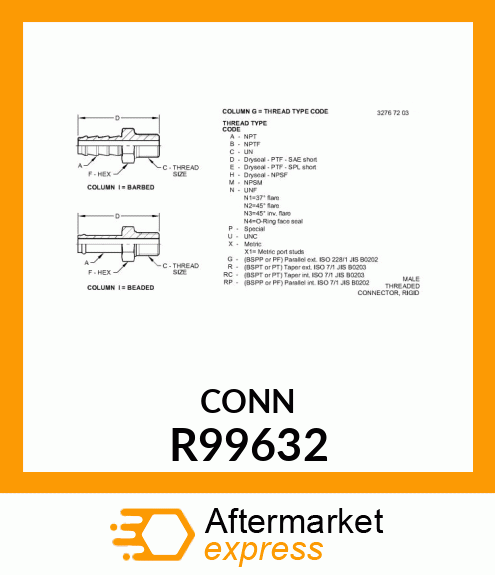 Hose Fitting R99632