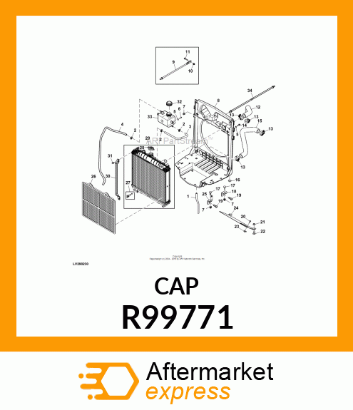 CAP, COOLANT TANK R99771