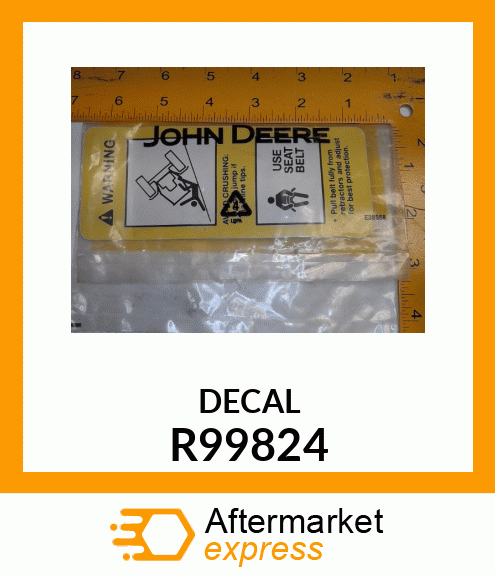 LABEL, ROPS WARNING (ENGLISH) R99824