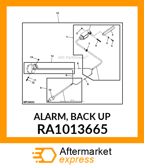 ALARM, BACK UP RA1013665