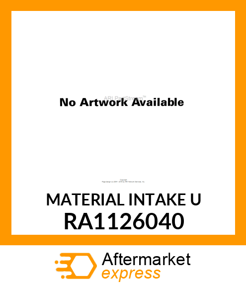 MATERIAL INTAKE U RA1126040