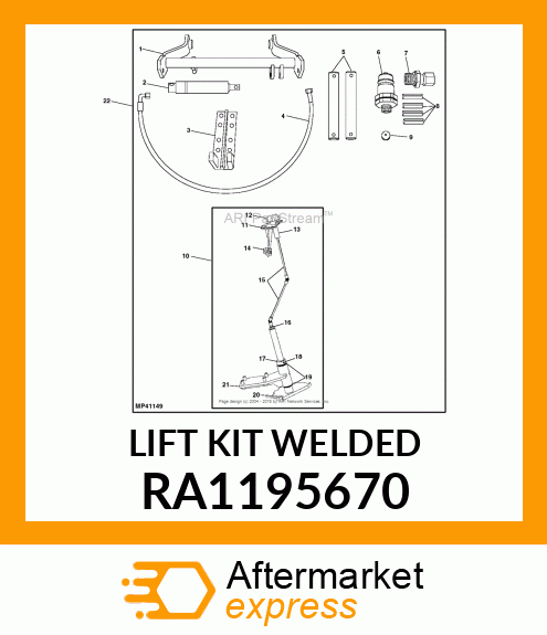 LIFT KIT WELDED RA1195670