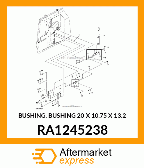 BUSHING, BUSHING 20 X 10.75 X 13.2 RA1245238