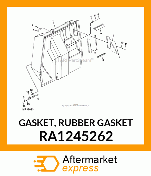 GASKET, RUBBER GASKET RA1245262