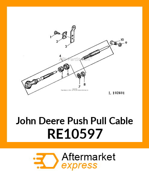 CABLE, PUSH RE10597