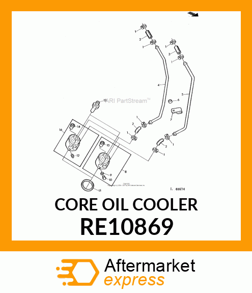 Oil Cooler RE10869